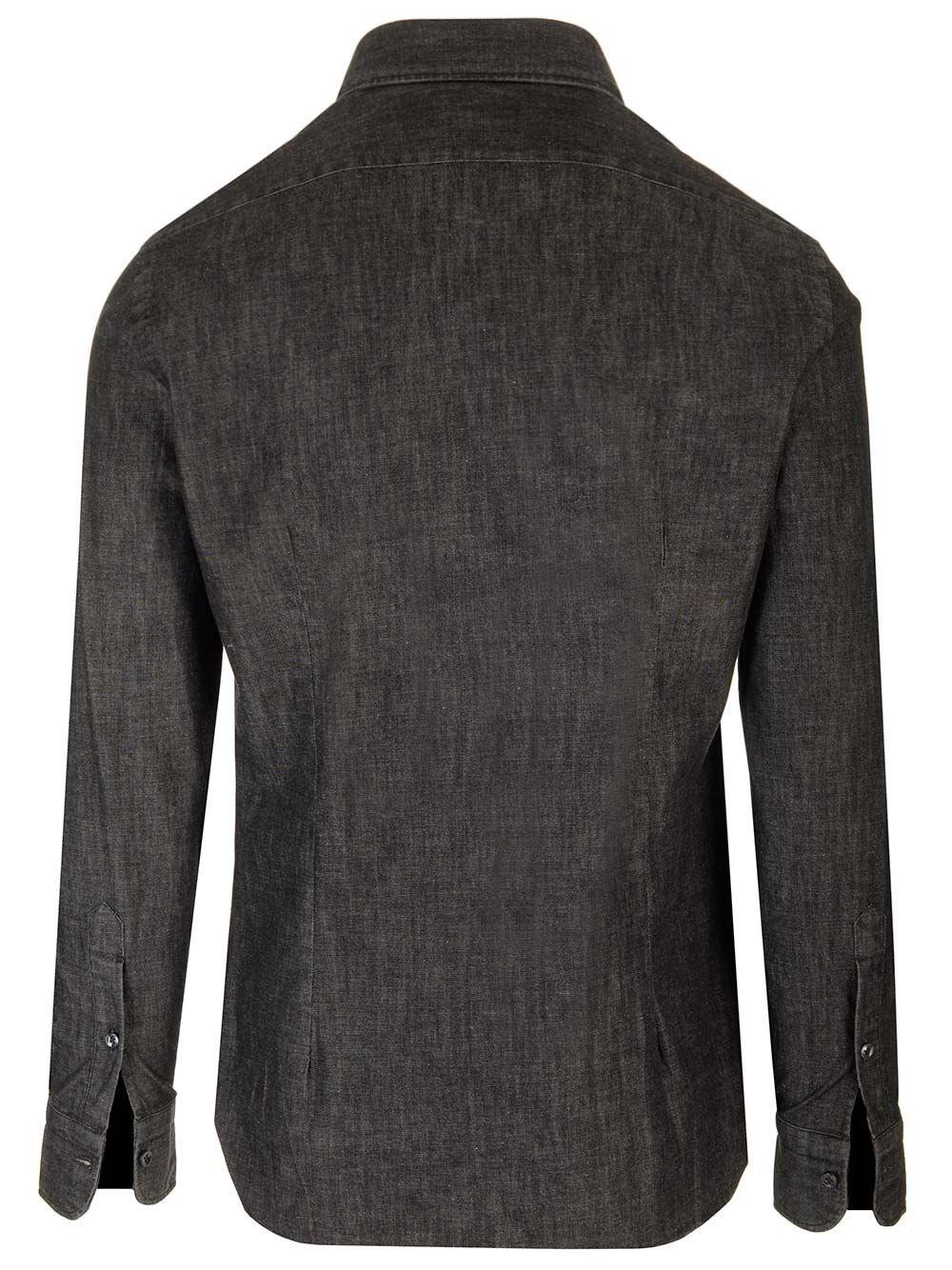 Al Duca D'Aosta Barba Camicia "Dandy Life" In Denim