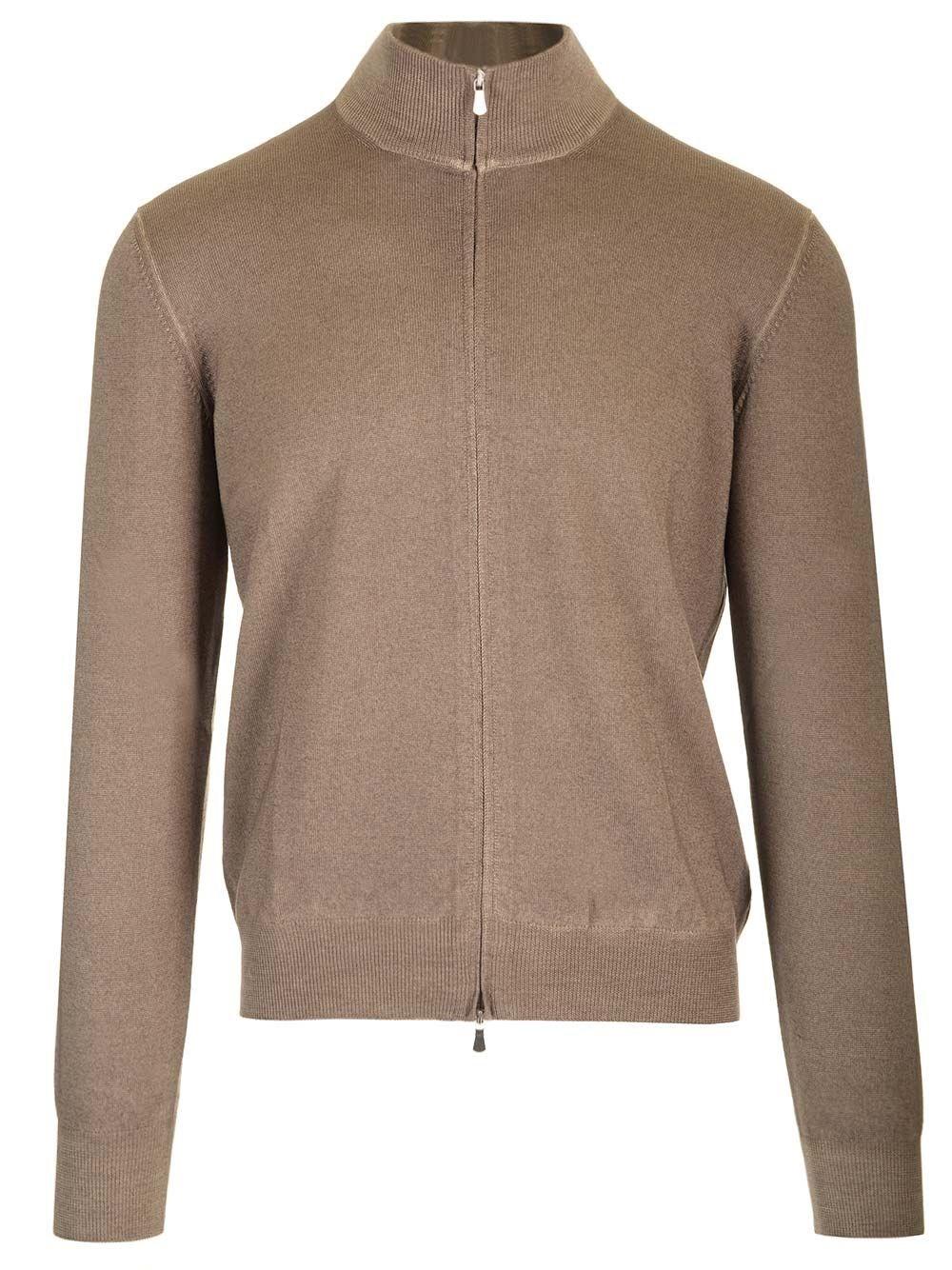 Al Duca D'Aosta Barba Cardigan Con Zip