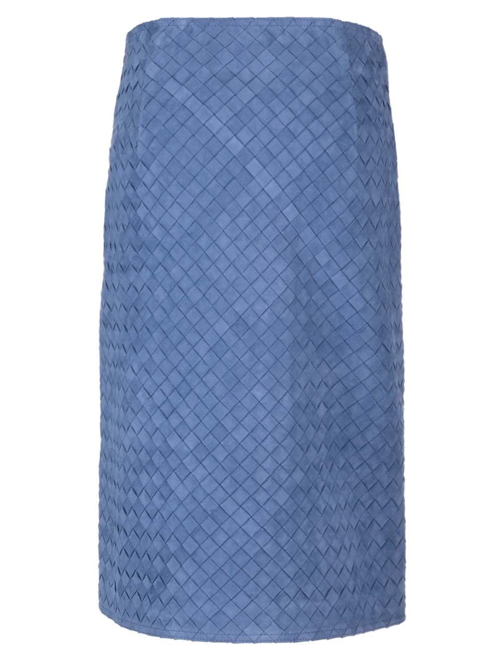 Al Duca D'Aosta Bottega Veneta Gonna Midi In Pelle