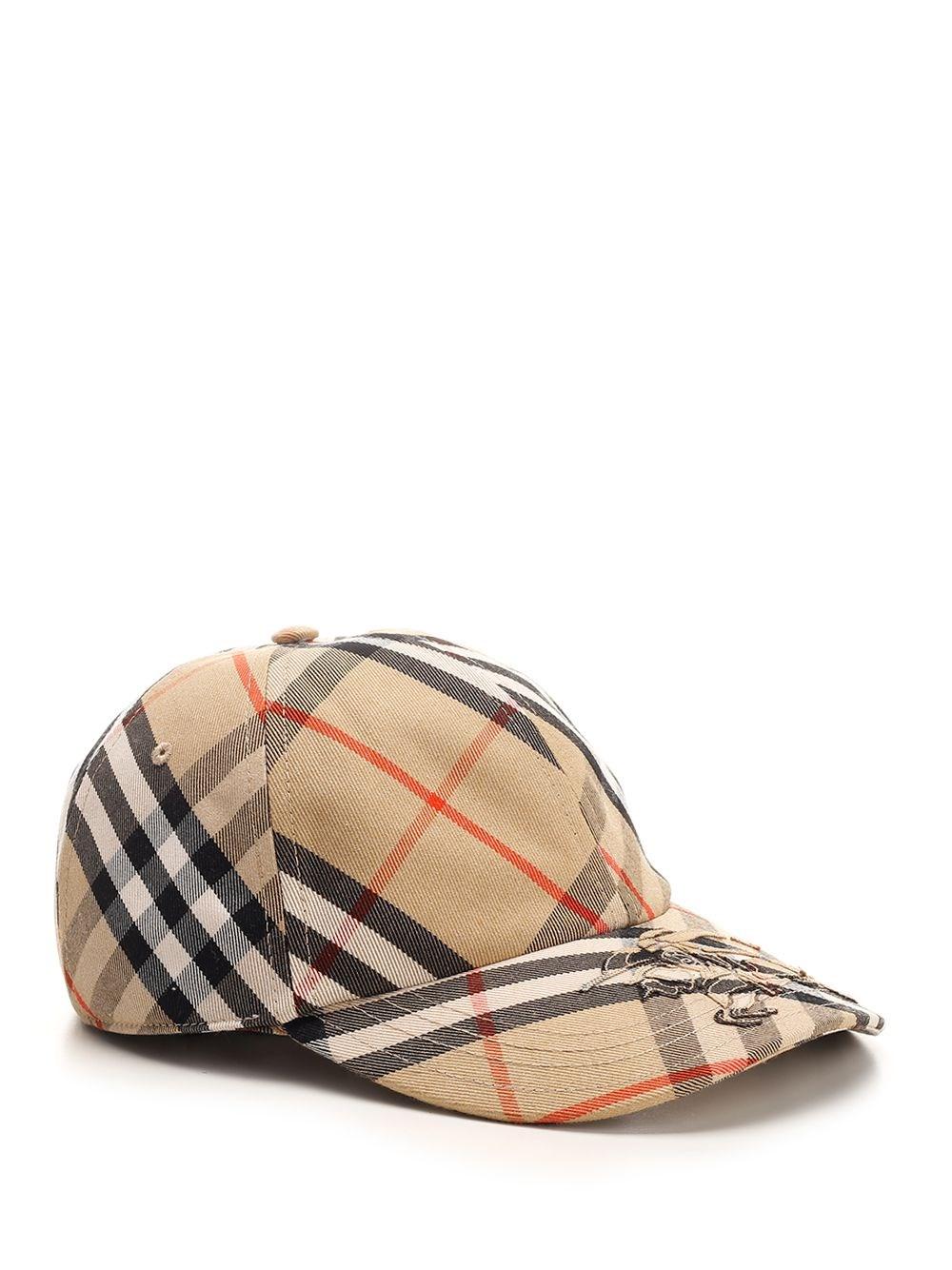 Al Duca D'Aosta Burberry Berretto Baseball Check