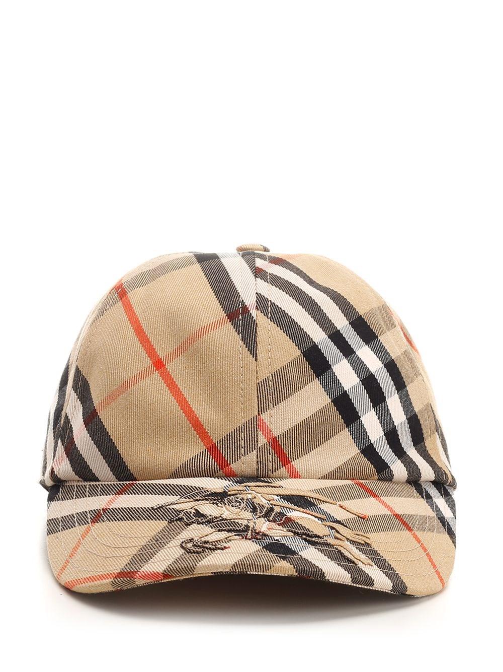 Al Duca D'Aosta Burberry Berretto baseball Check