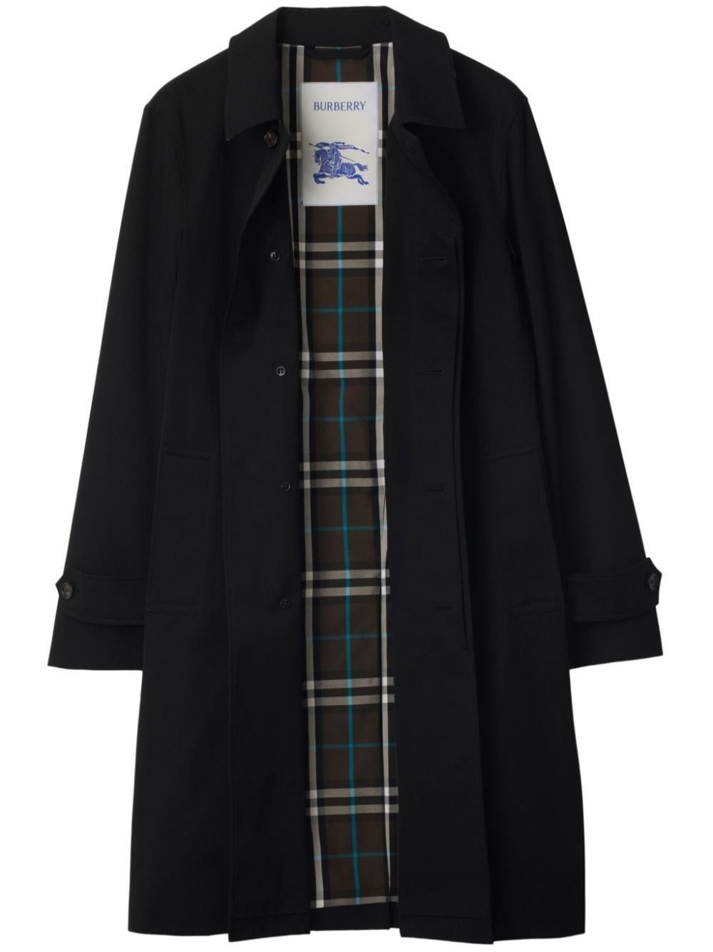 Al Duca D'Aosta Burberry Cappotto nero in cotone