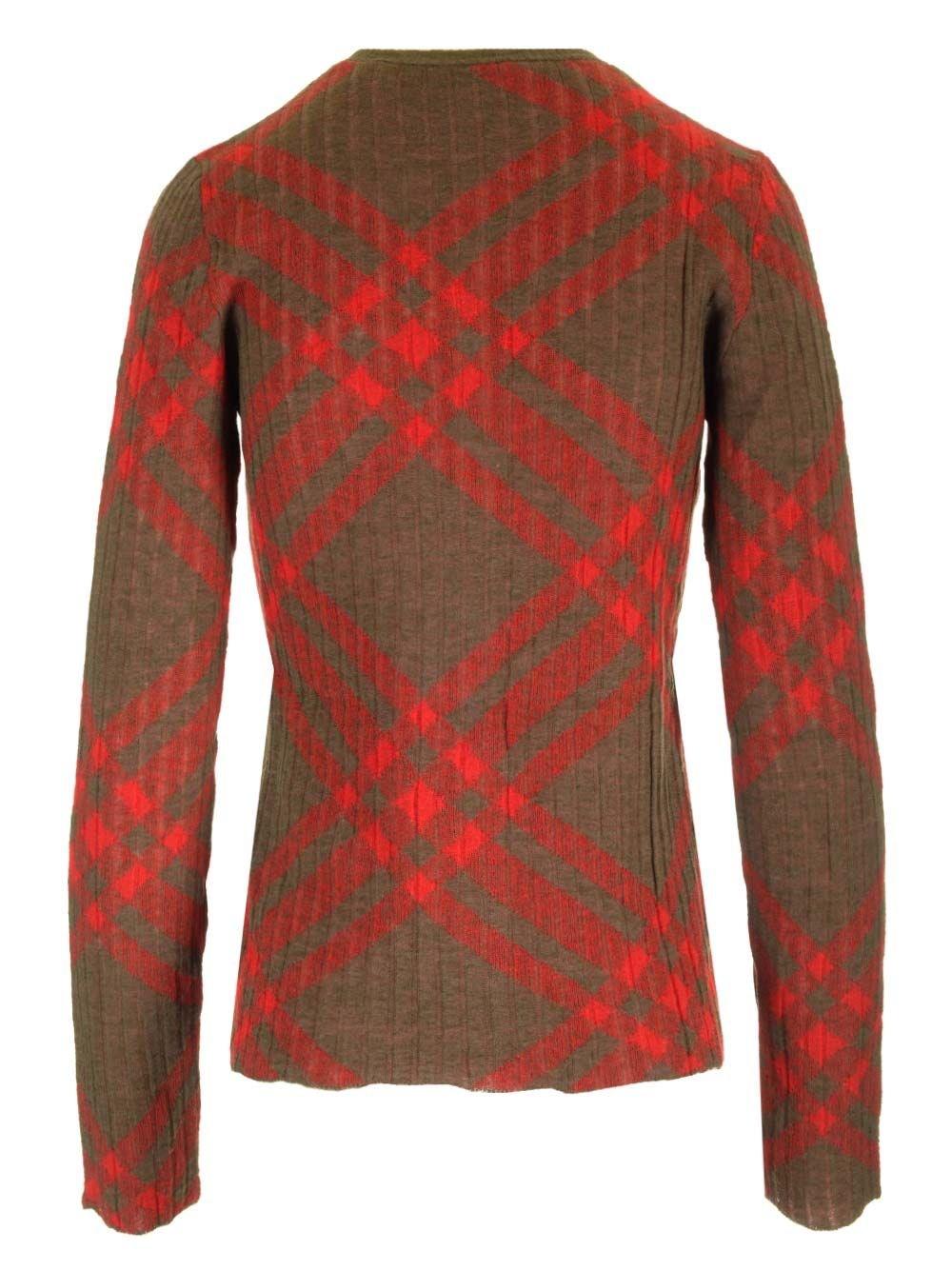 Al Duca D'Aosta Burberry Cardigan In Mohair