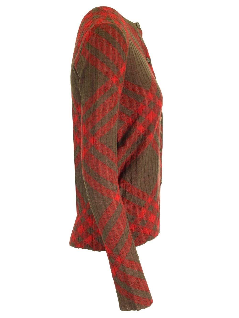 Al Duca D'Aosta Burberry Cardigan In Mohair