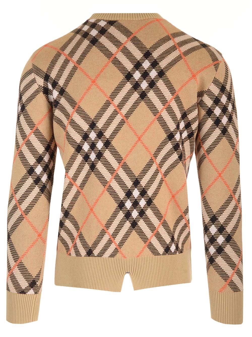Al Duca D'Aosta Burberry Maglia Giro Collo Check