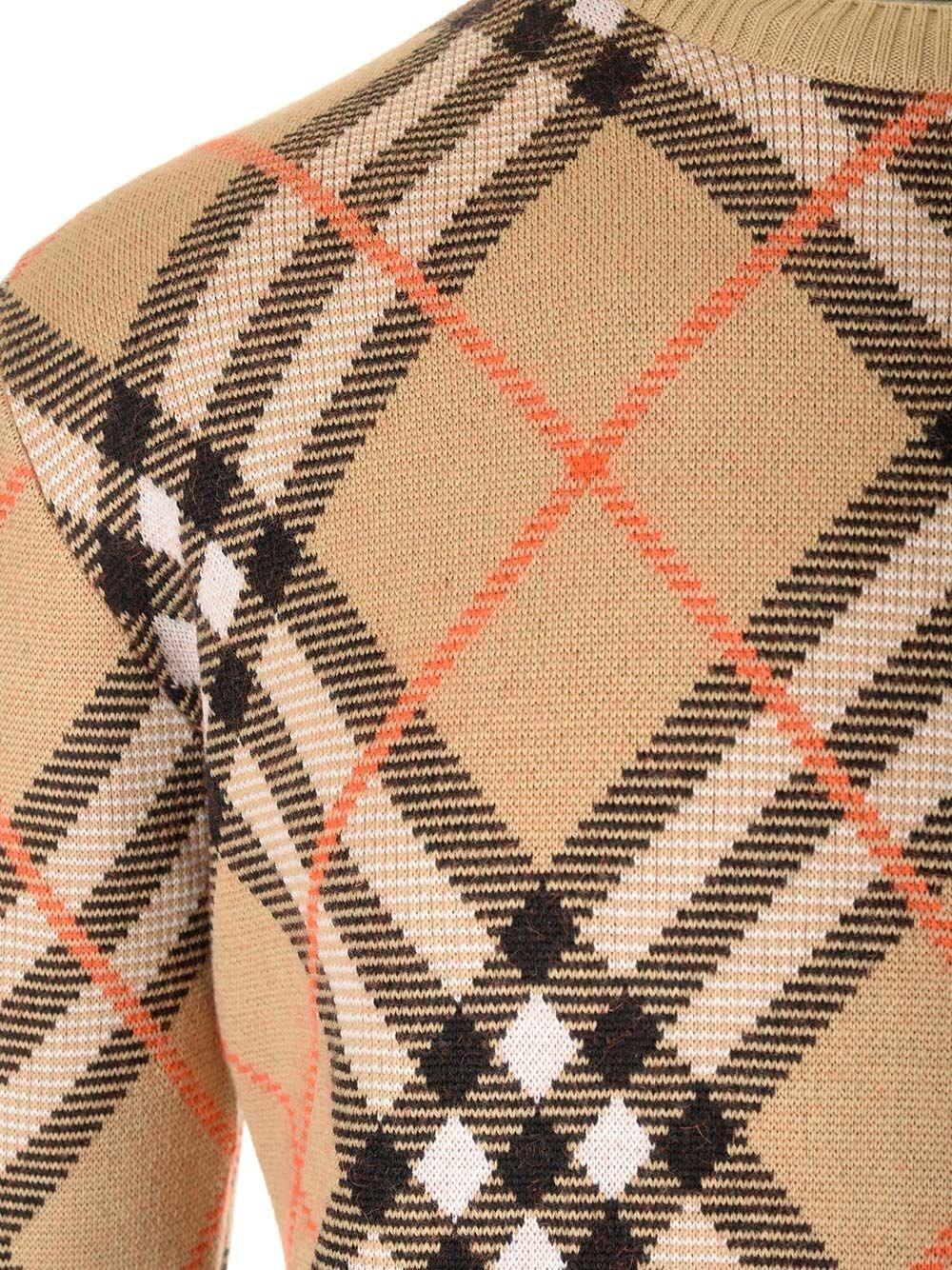 Al Duca D'Aosta Burberry Maglia Giro Collo Check