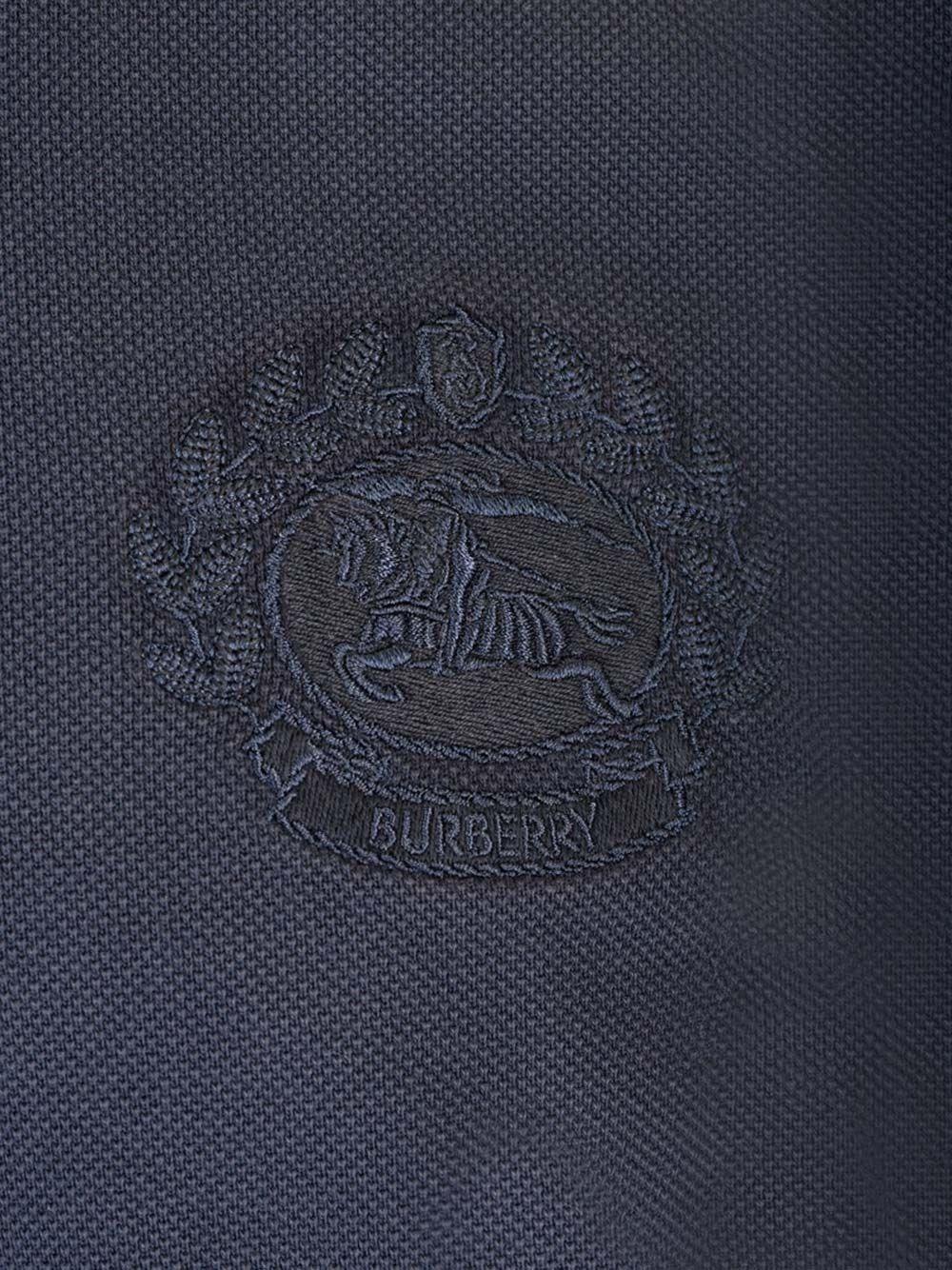 Al Duca D'Aosta Burberry Polo In Cotone Con EKD