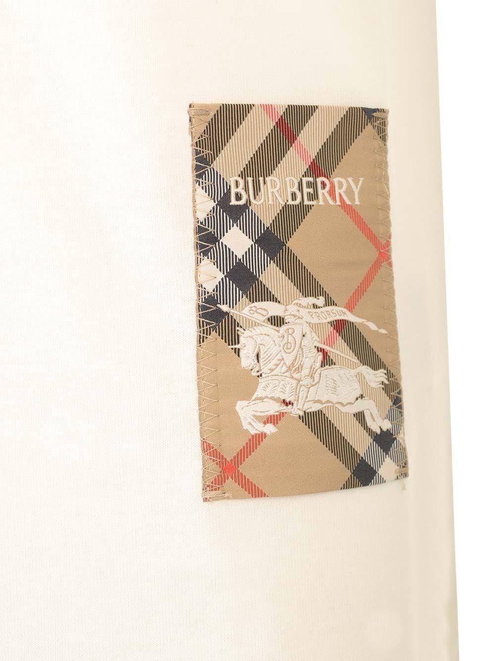 Al Duca D'Aosta Burberry T-shirt Con Patch Check