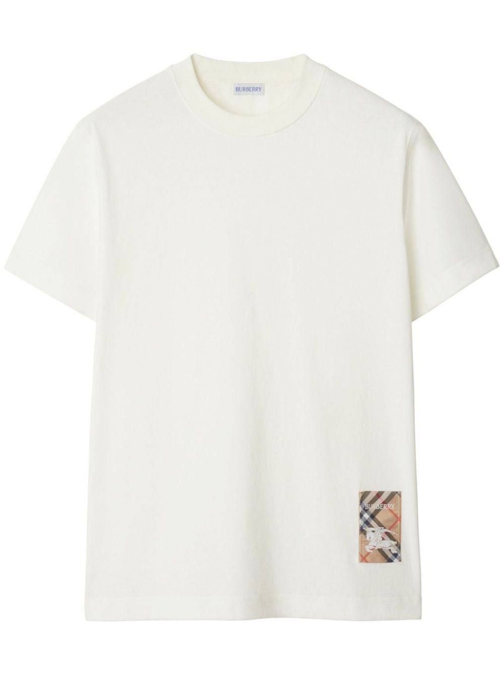 Al Duca D'Aosta Burberry T-shirt Con Patch Check