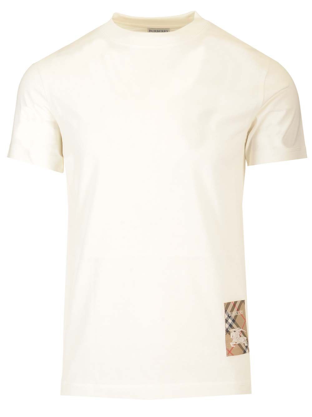 Al Duca D'Aosta Burberry T-shirt Con Patch Check