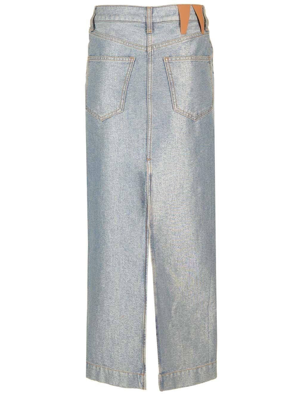 Al Duca D'Aosta Darkpark Gonna Denim Lurex