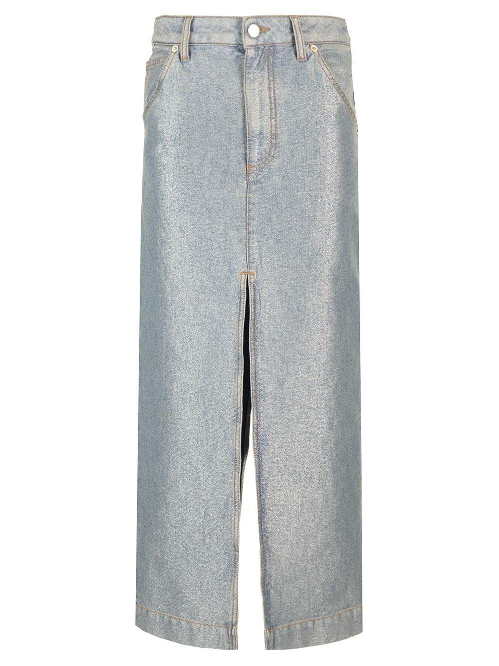 Al Duca D'Aosta Darkpark Gonna denim lurex