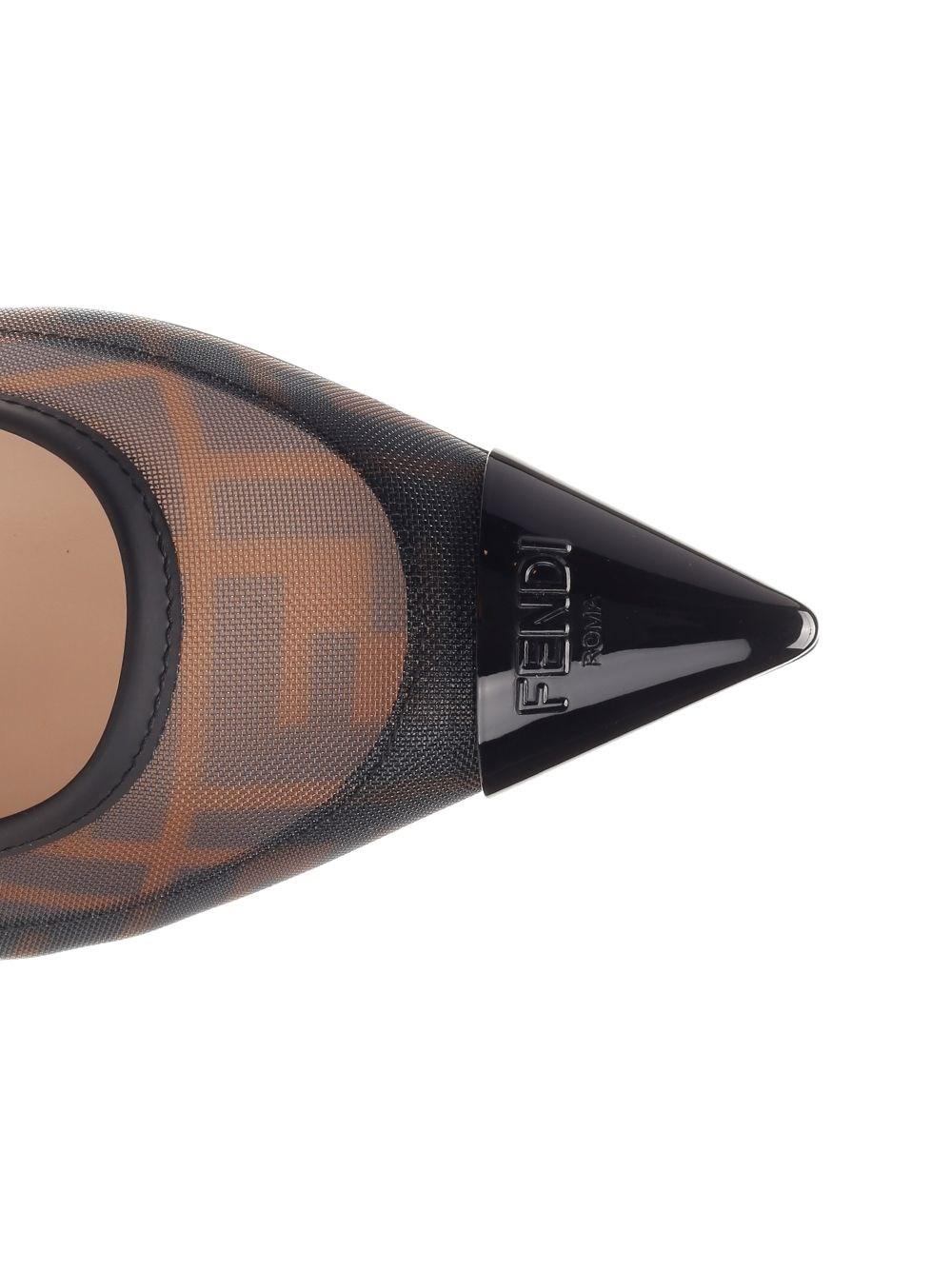 Al Duca D'Aosta Fendi Ballerina In Mesh FF