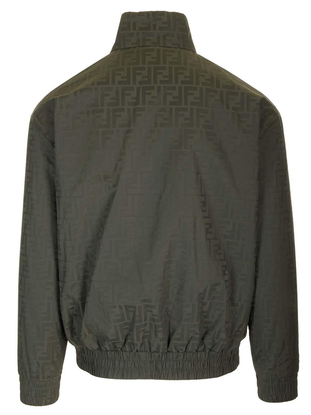 Al Duca D'Aosta Fendi Bomber In Nylon FF Verde