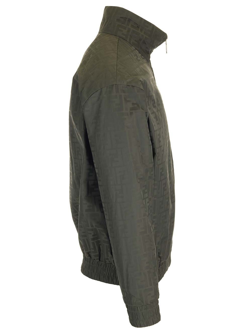 Al Duca D'Aosta Fendi Bomber In Nylon FF Verde