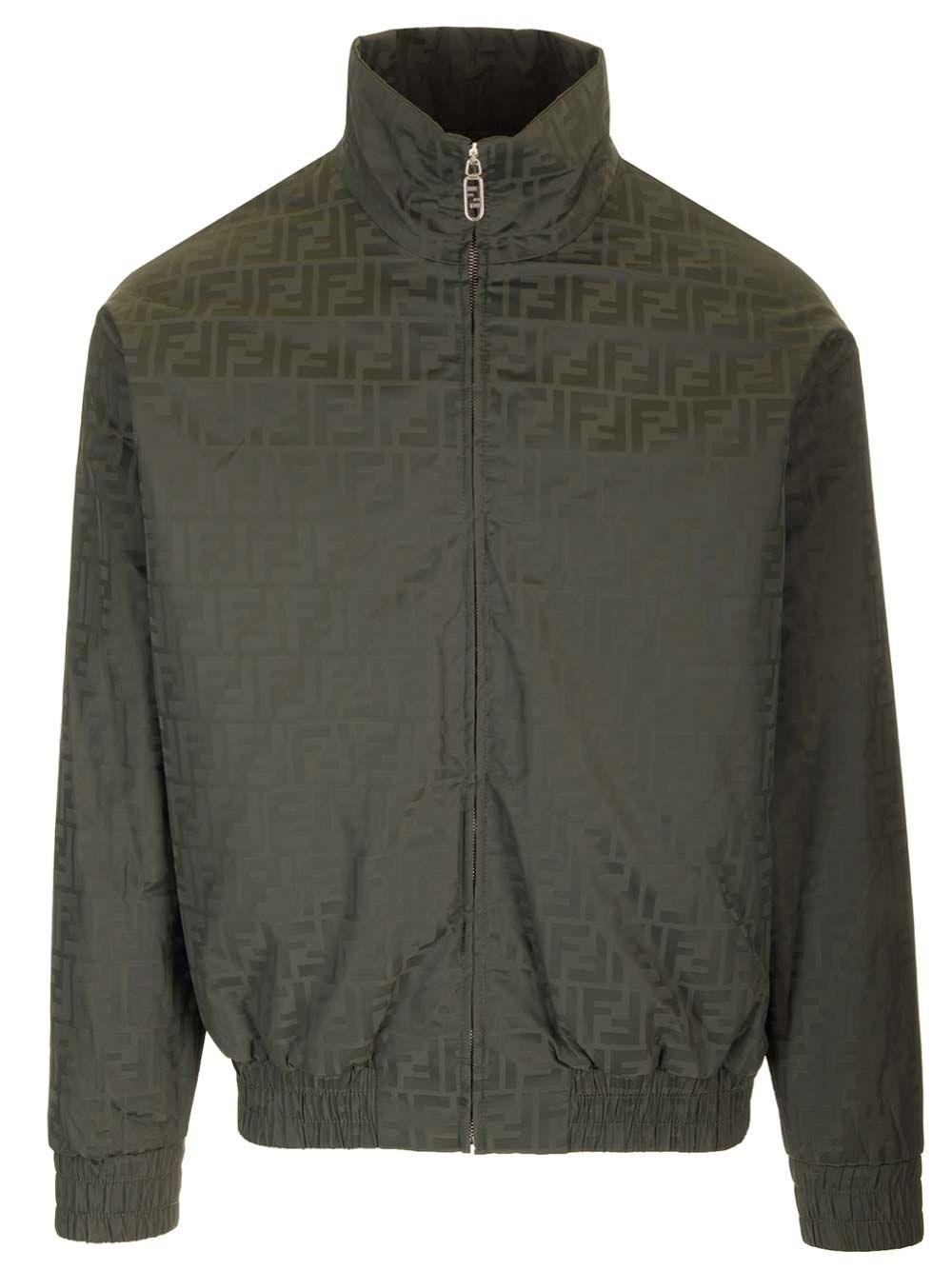 Al Duca D'Aosta Fendi Bomber In Nylon FF Verde