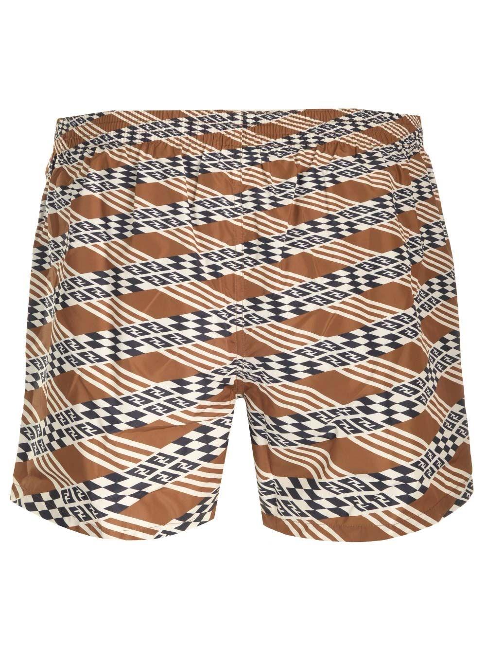 Al Duca D'Aosta Fendi Boxer Mare In Nylon