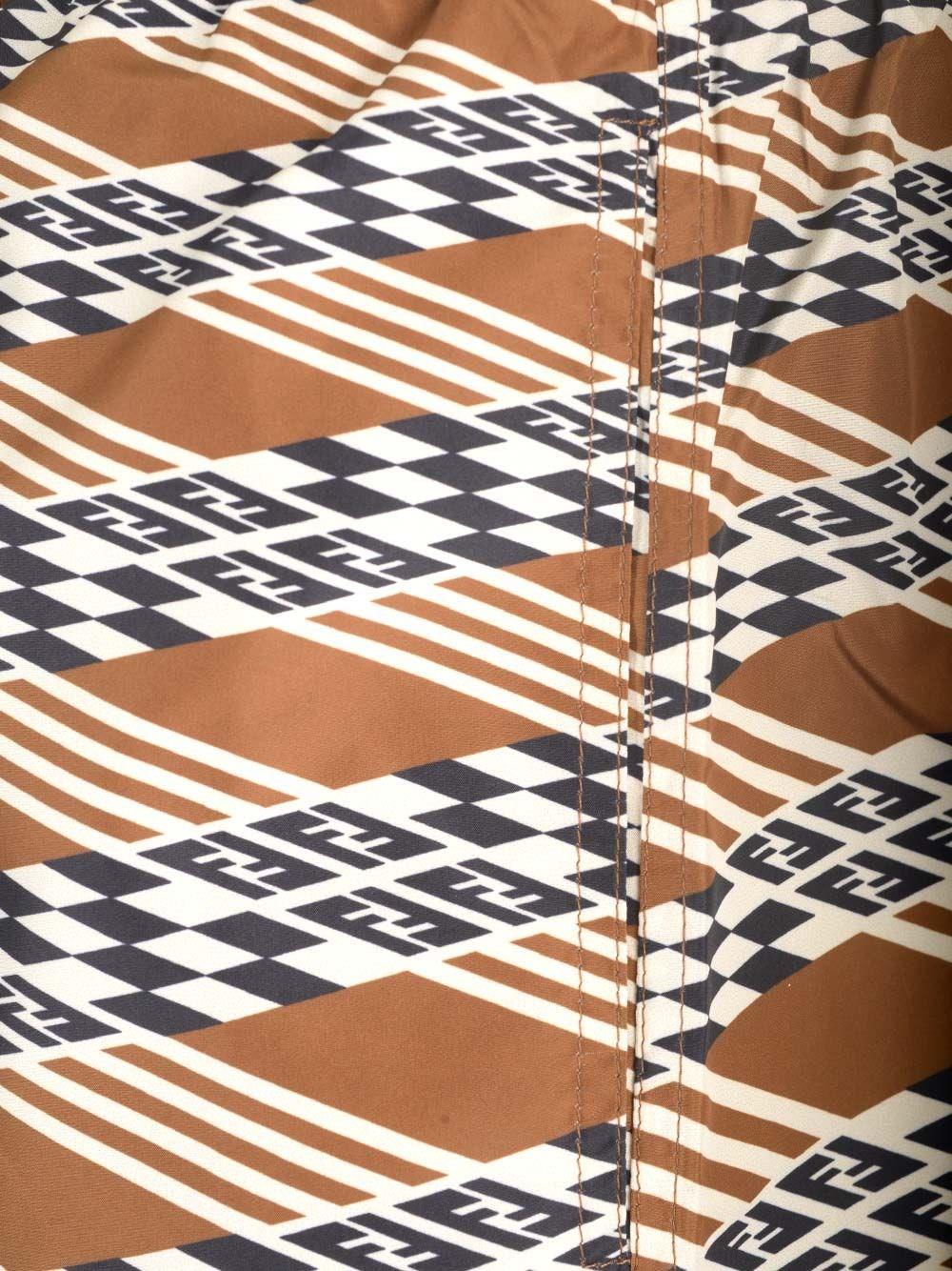 Al Duca D'Aosta Fendi Boxer Mare In Nylon