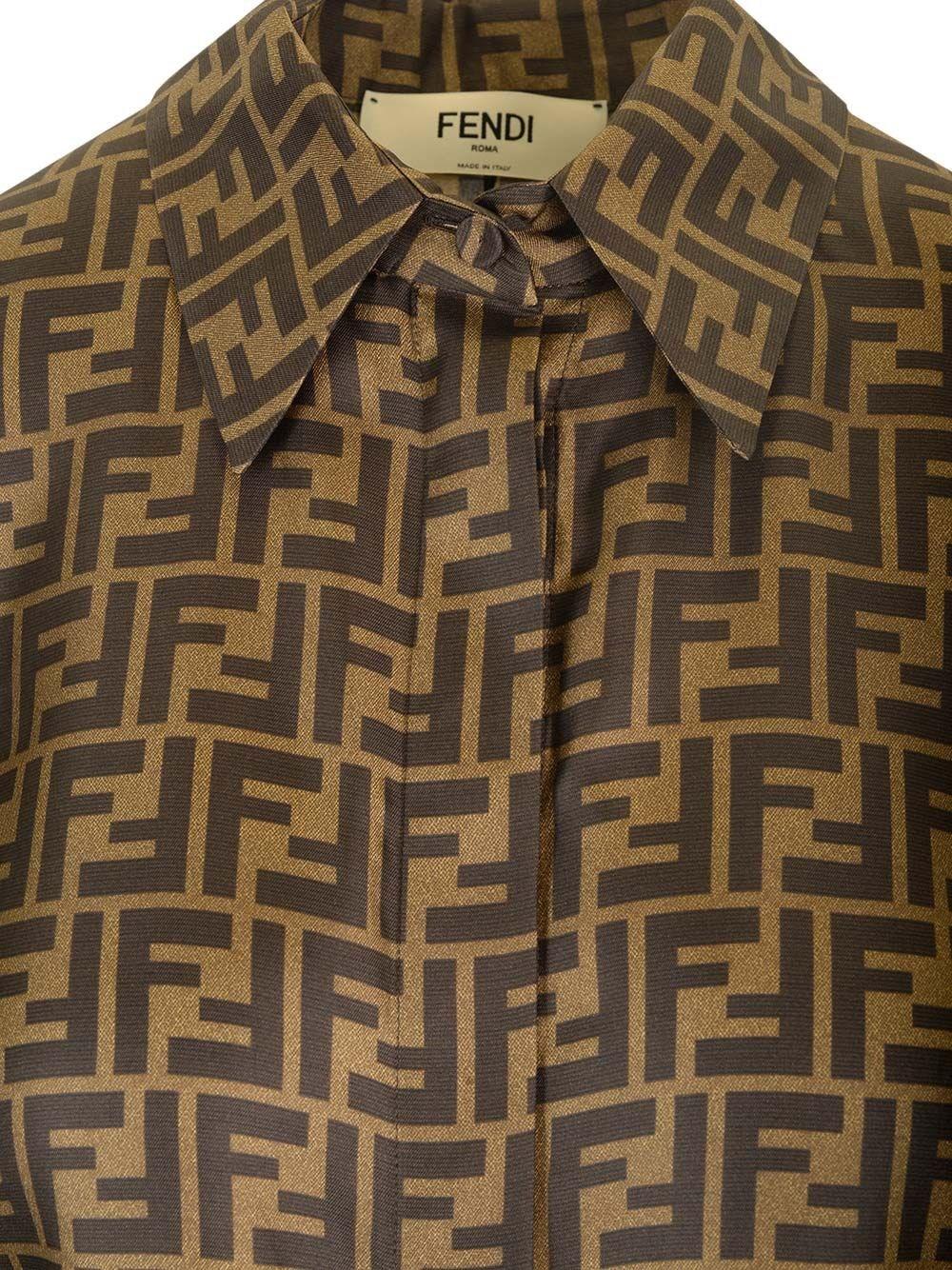 Al Duca D'Aosta Fendi Camicia Corta In Twill