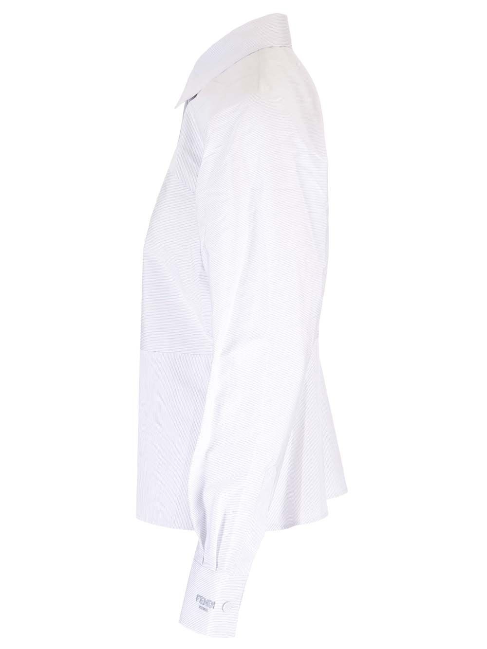 Al Duca D'Aosta Fendi Camicia Slim Fit A Righe