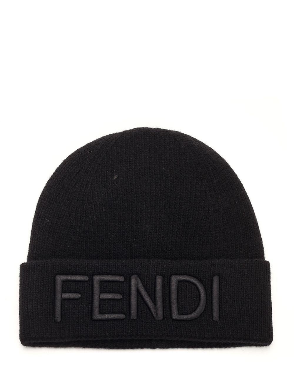 Al Duca D'Aosta Fendi Cappello in lana con logo