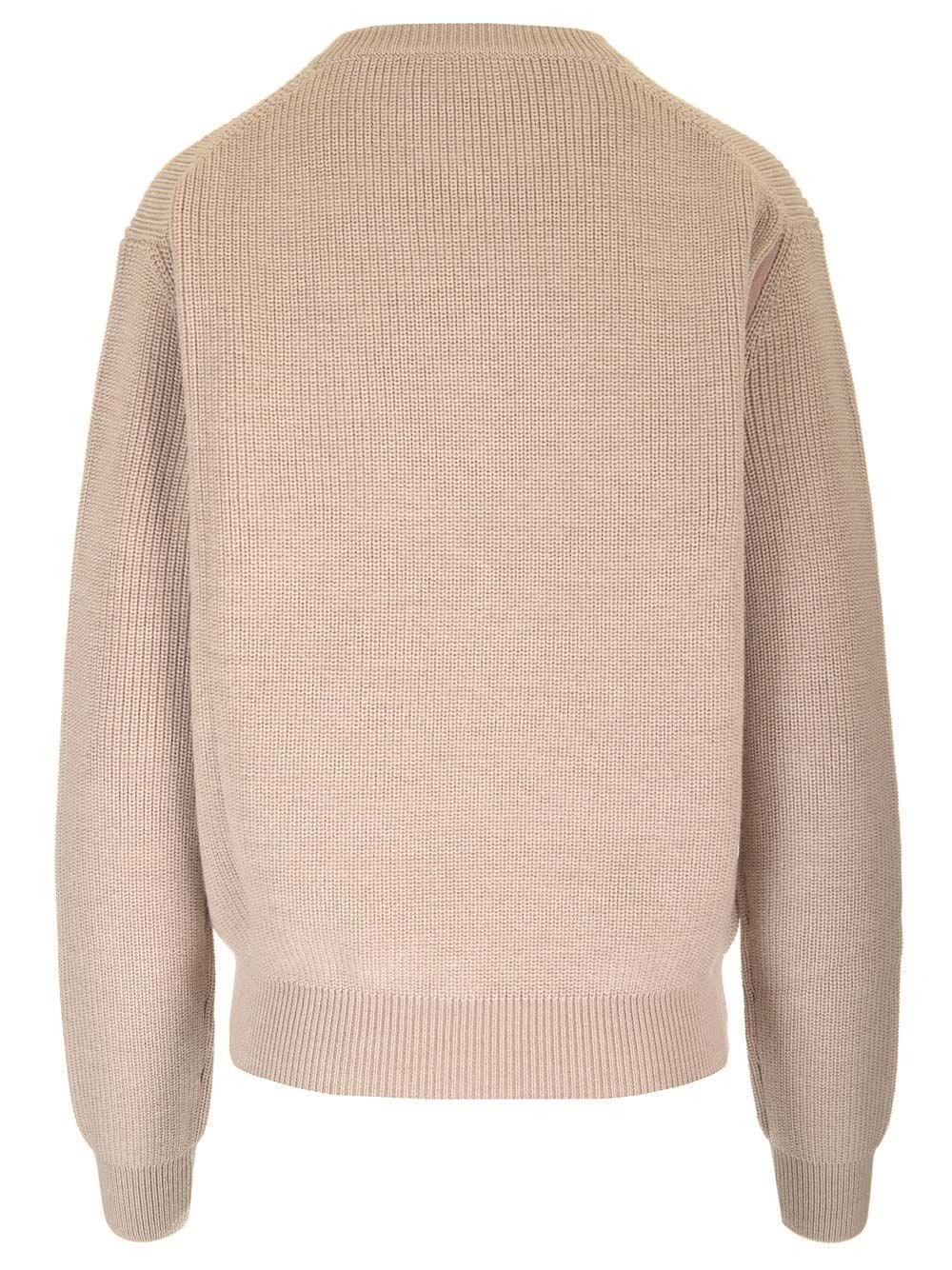 Al Duca D'Aosta Fendi Maglia A Coste In Lana