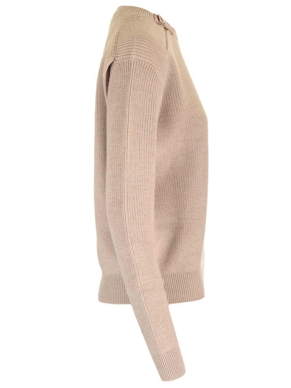 Al Duca D'Aosta Fendi Maglia A Coste In Lana