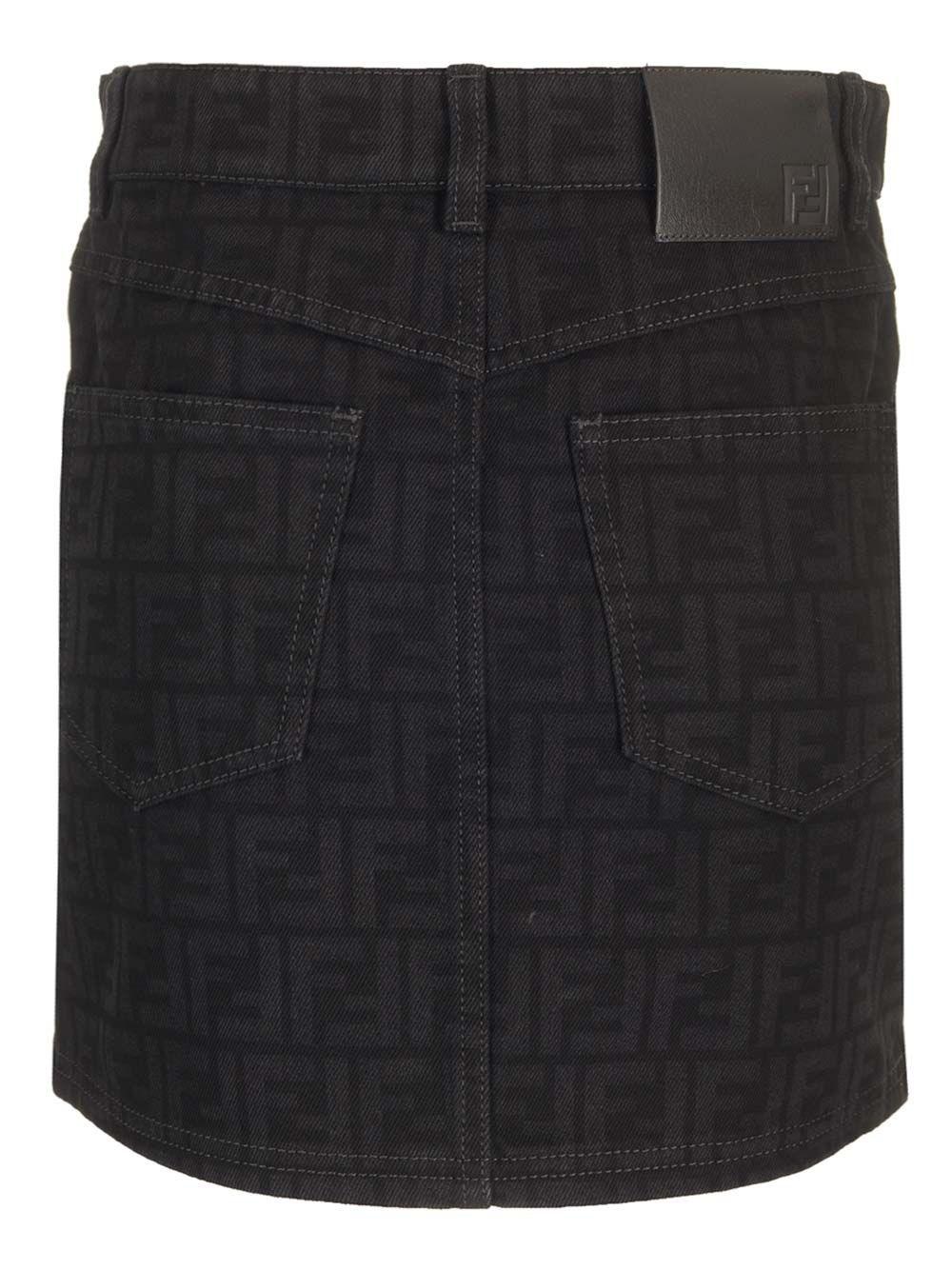 Al Duca D'Aosta Fendi Minigonna In Chambray