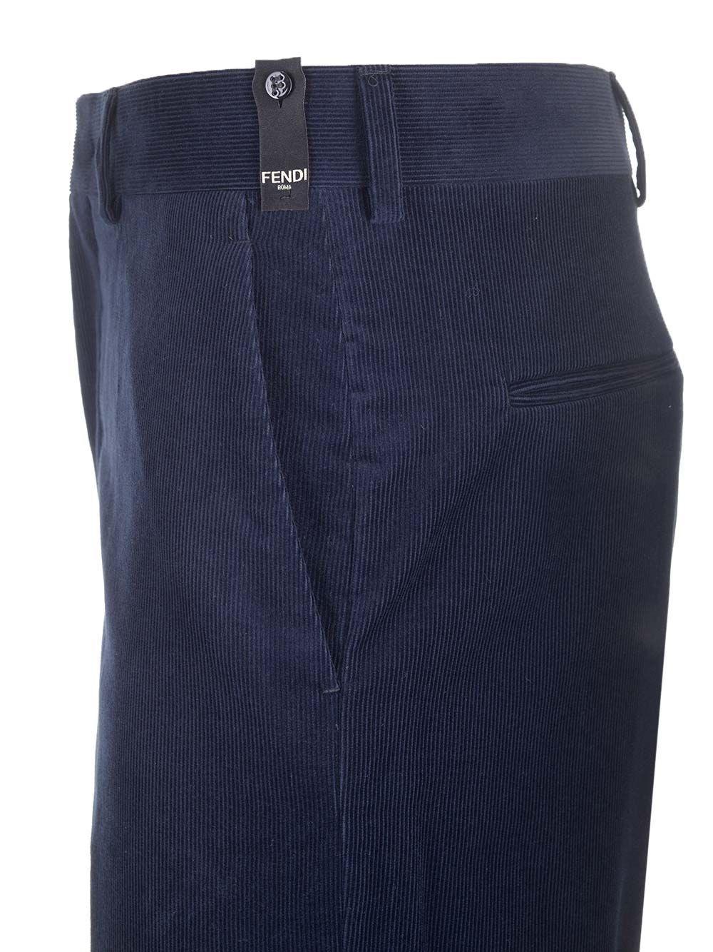 Al Duca D'Aosta Fendi Pantaloni In Velluto