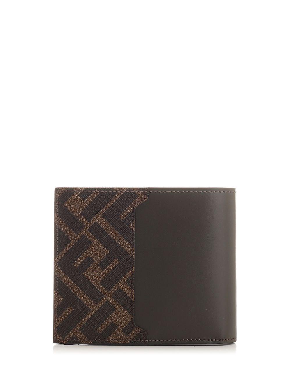 Al Duca D'Aosta Fendi Portafoglio Bifold Marrone