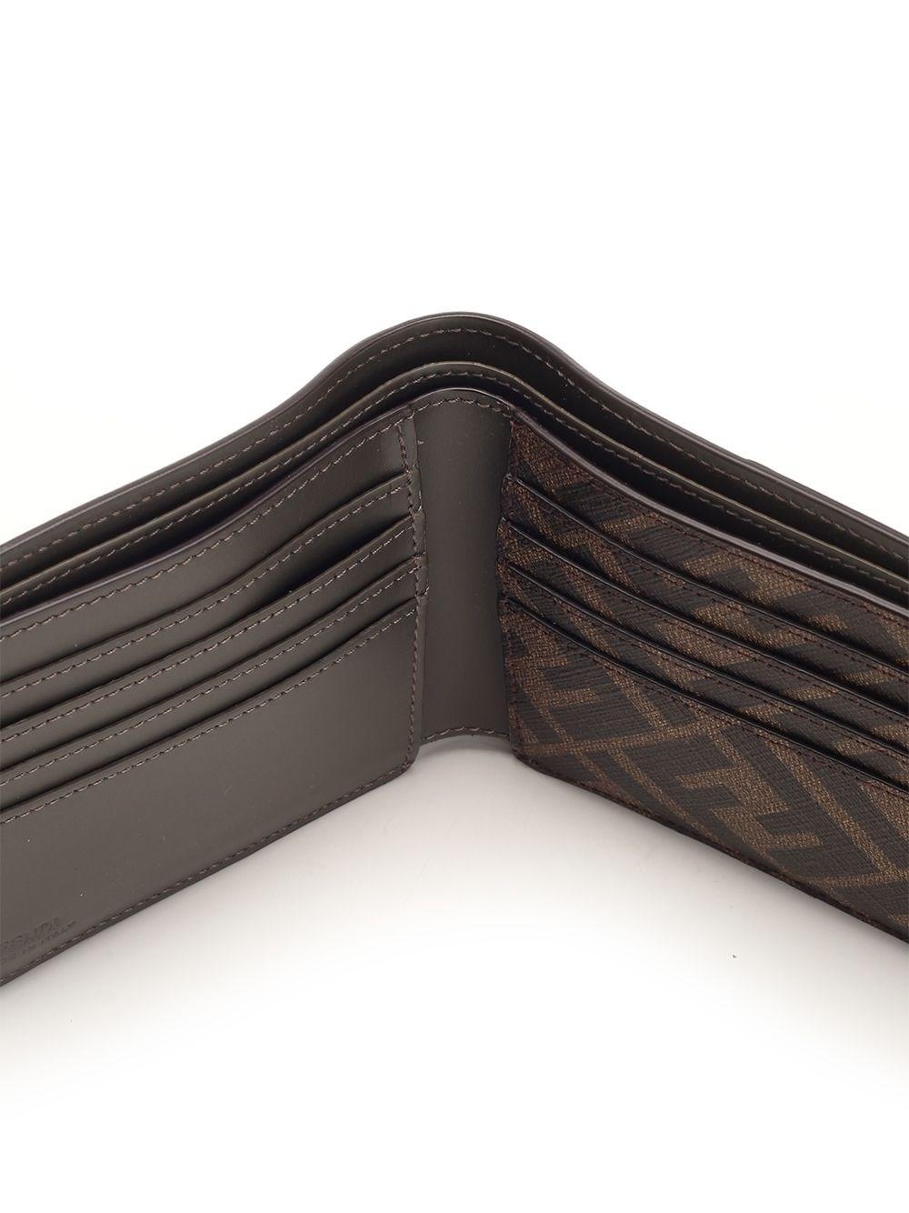 Al Duca D'Aosta Fendi Portafoglio Bifold Marrone
