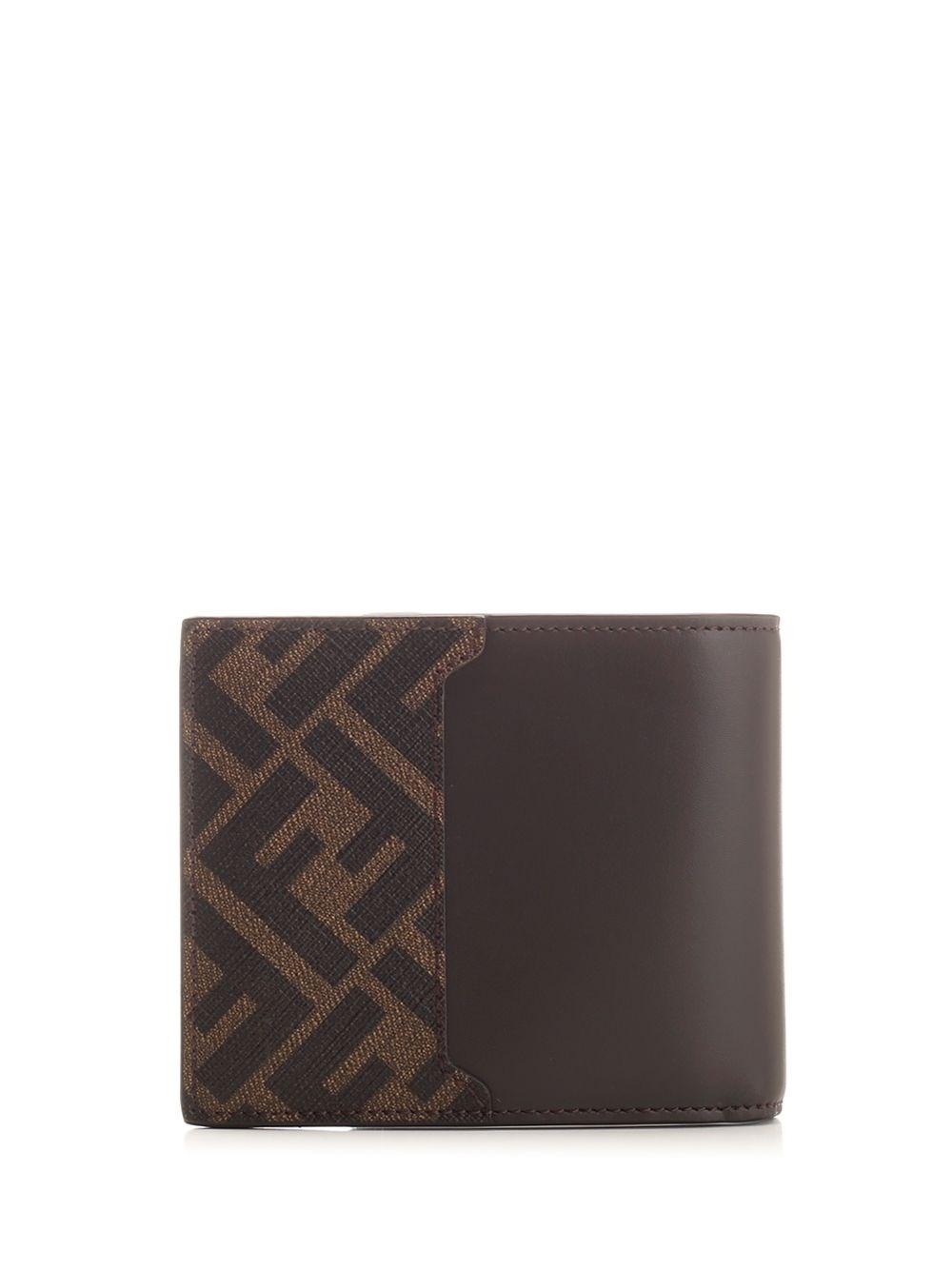 Al Duca D'Aosta Fendi Portafoglio Bifold Marrone