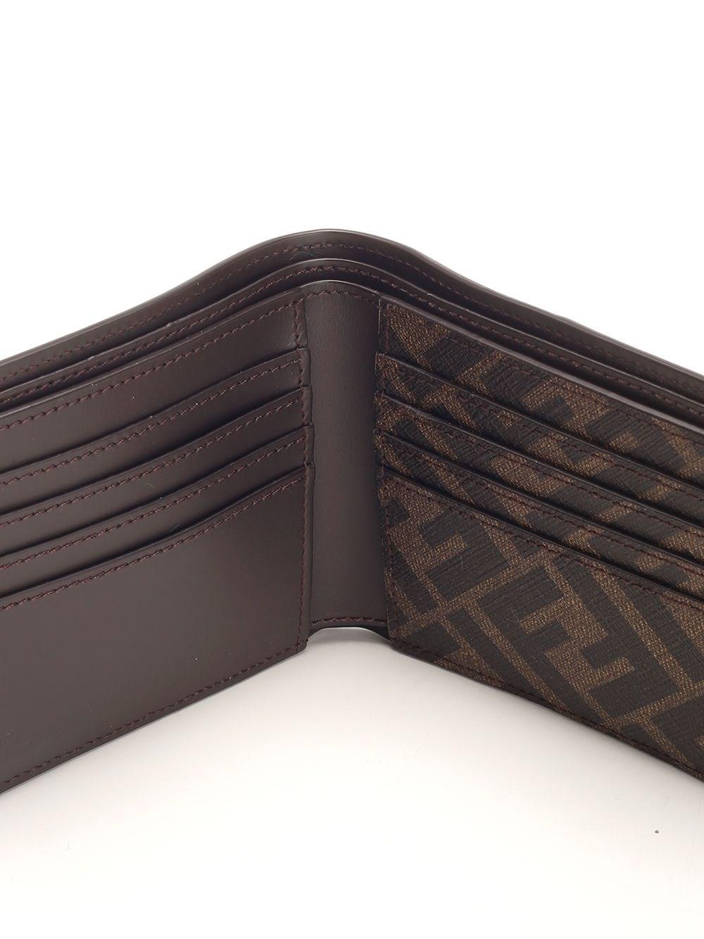 Al Duca D'Aosta Fendi Portafoglio Bifold Marrone