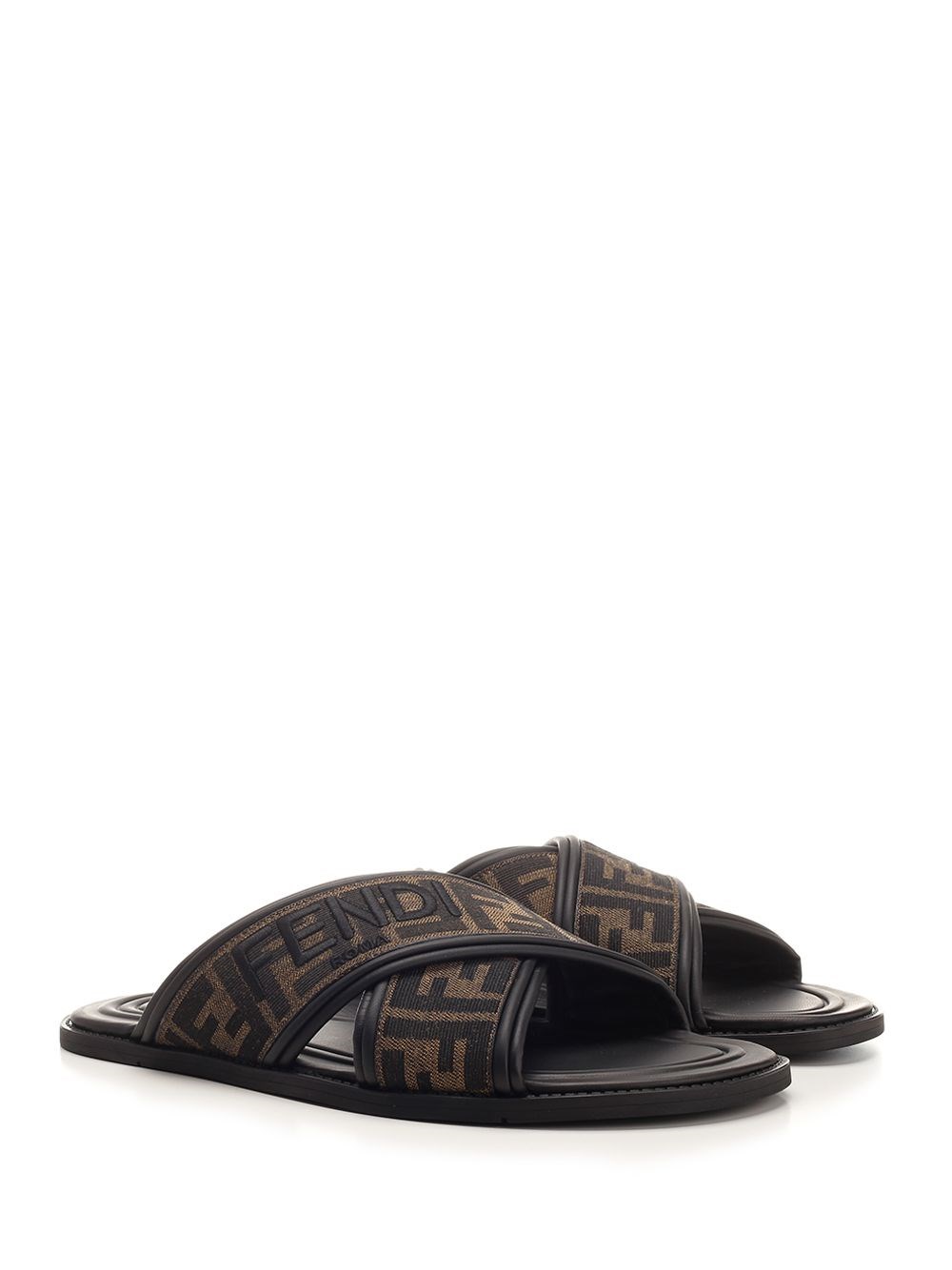 Al Duca D'Aosta Fendi Slide In Tessuto Jacquard FF