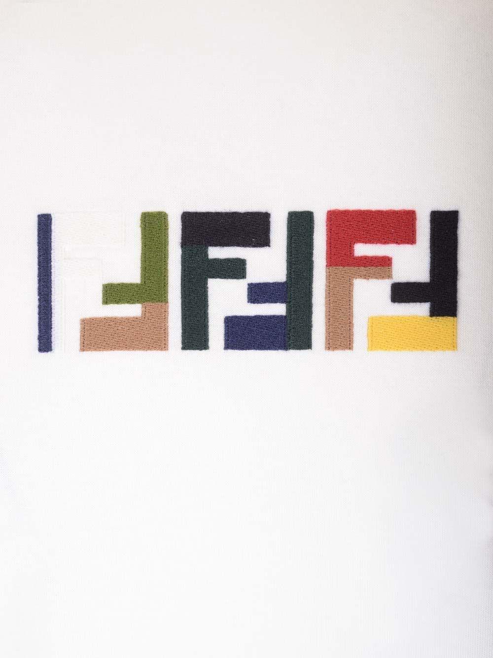 Al Duca D'Aosta Fendi T-shirt Con Logo Multicolor