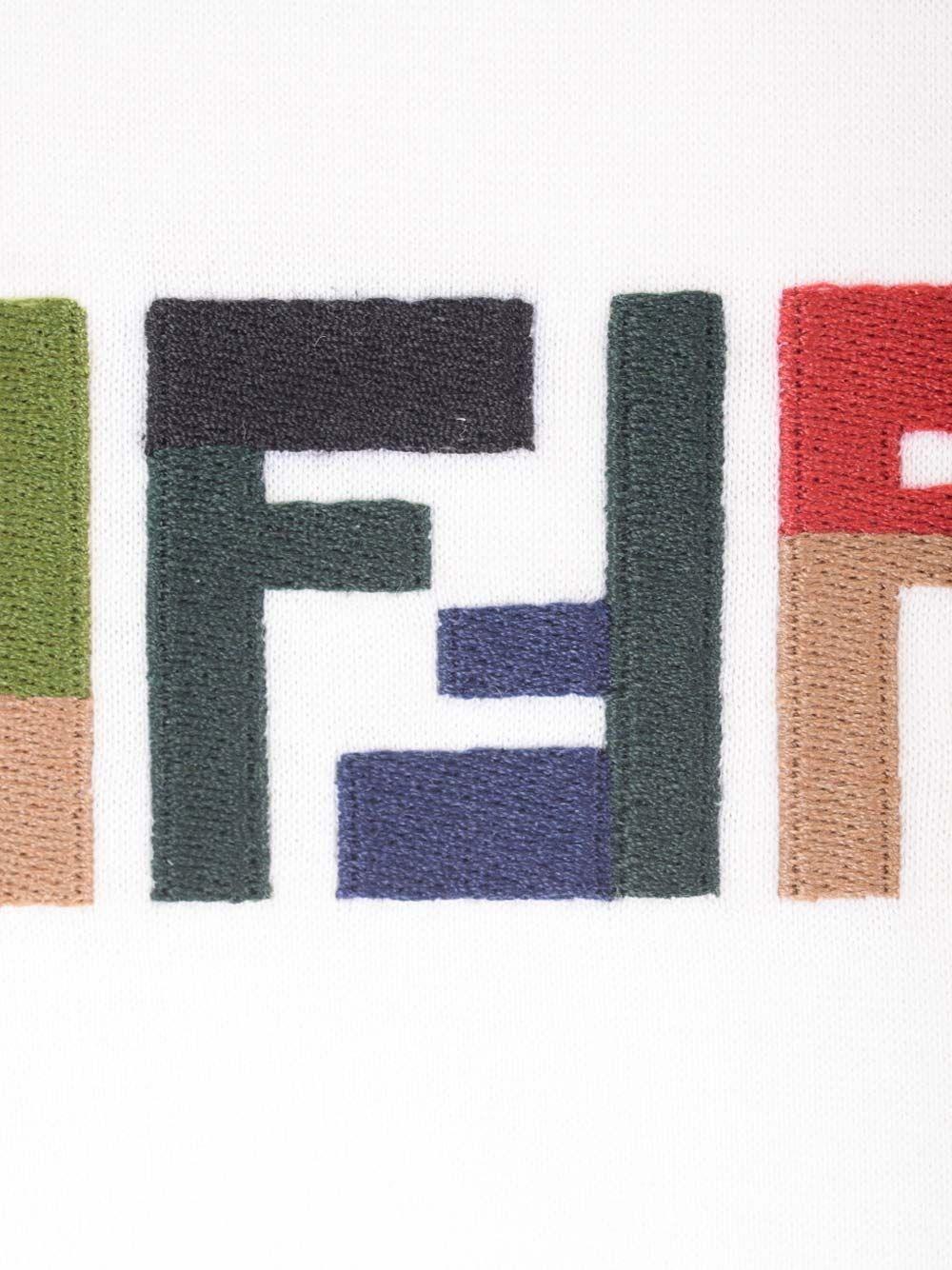 Al Duca D'Aosta Fendi T-shirt Con Logo Multicolor