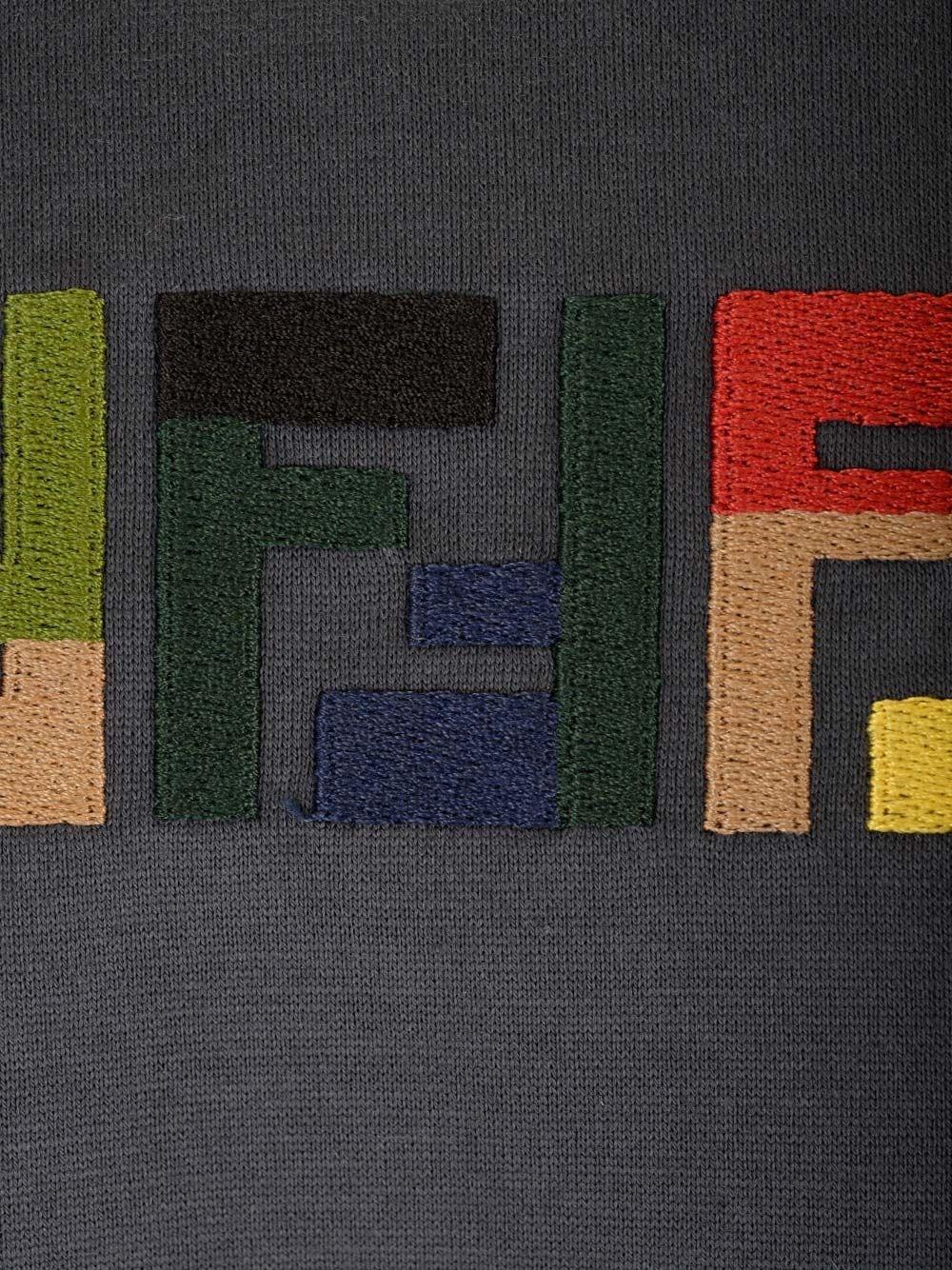 Al Duca D'Aosta Fendi T-shirt Con Logo Multicolor