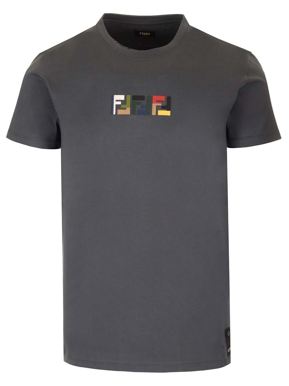 Al Duca D'Aosta Fendi T-shirt Con Logo Multicolor