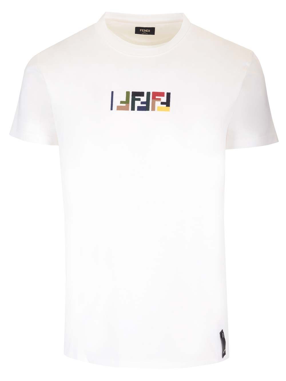Al Duca D'Aosta Fendi T-shirt Con Logo Multicolor