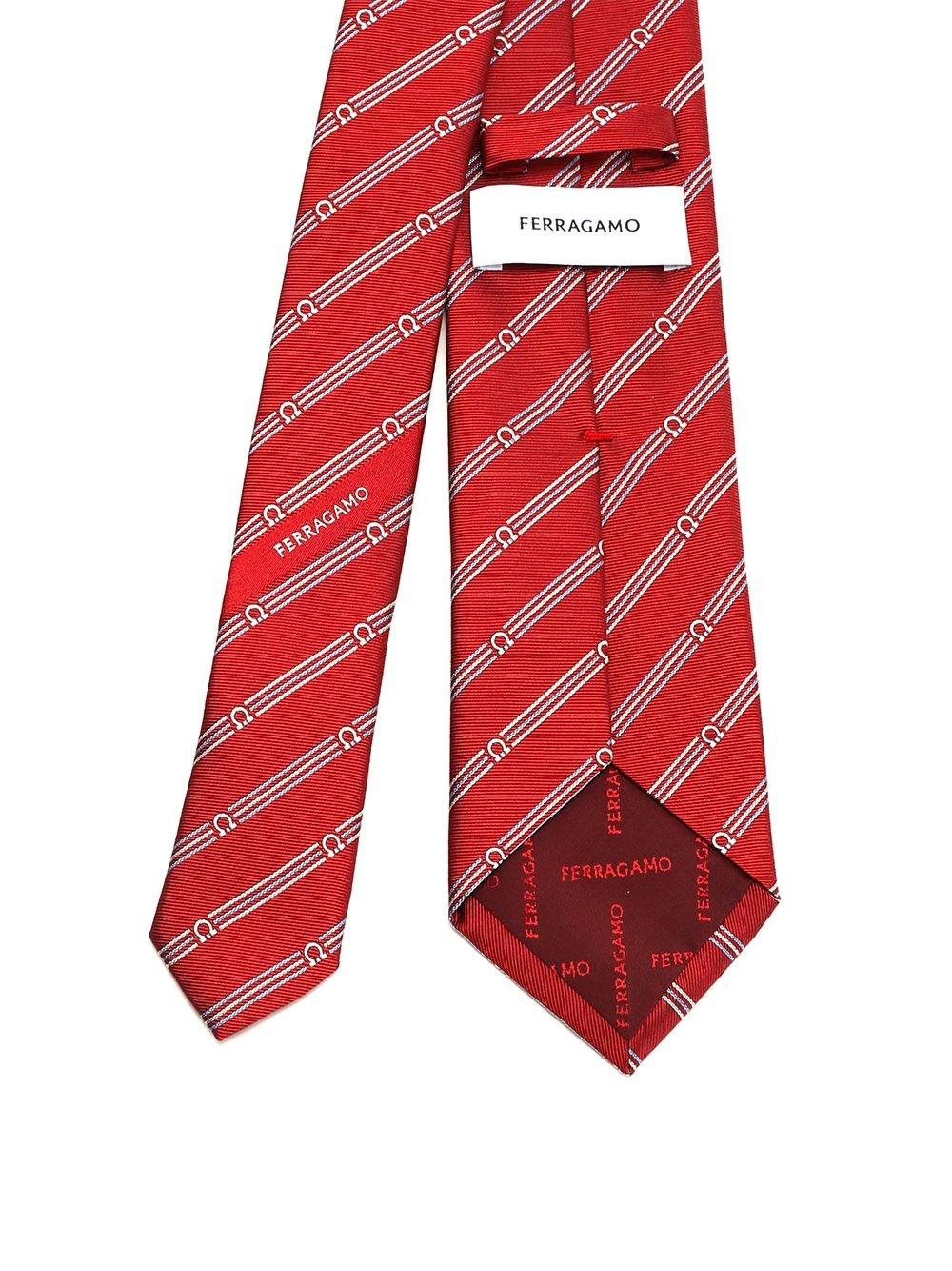 Al Duca D'Aosta Ferragamo Cravatta Bordeaux