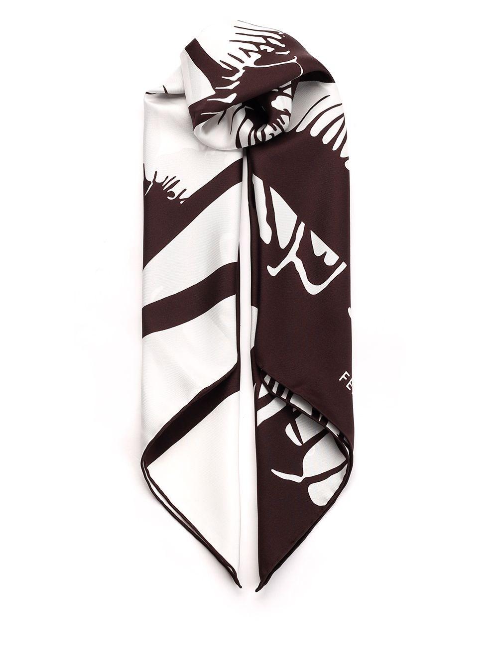 Al Duca D'Aosta Ferragamo Foulard "Venus" Marrone