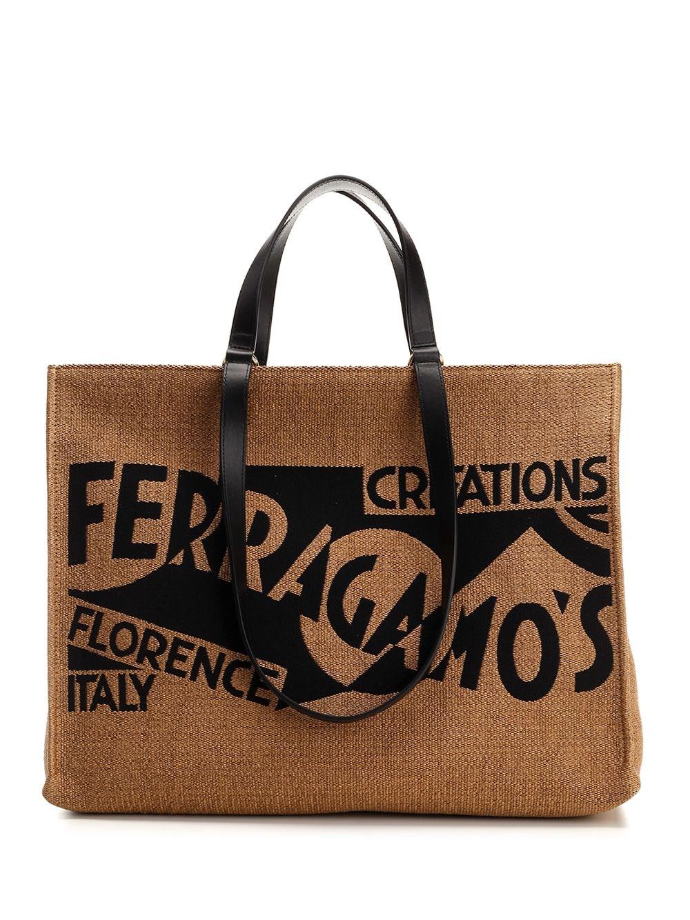 Al Duca D'Aosta Ferragamo Tote bag grande con logo