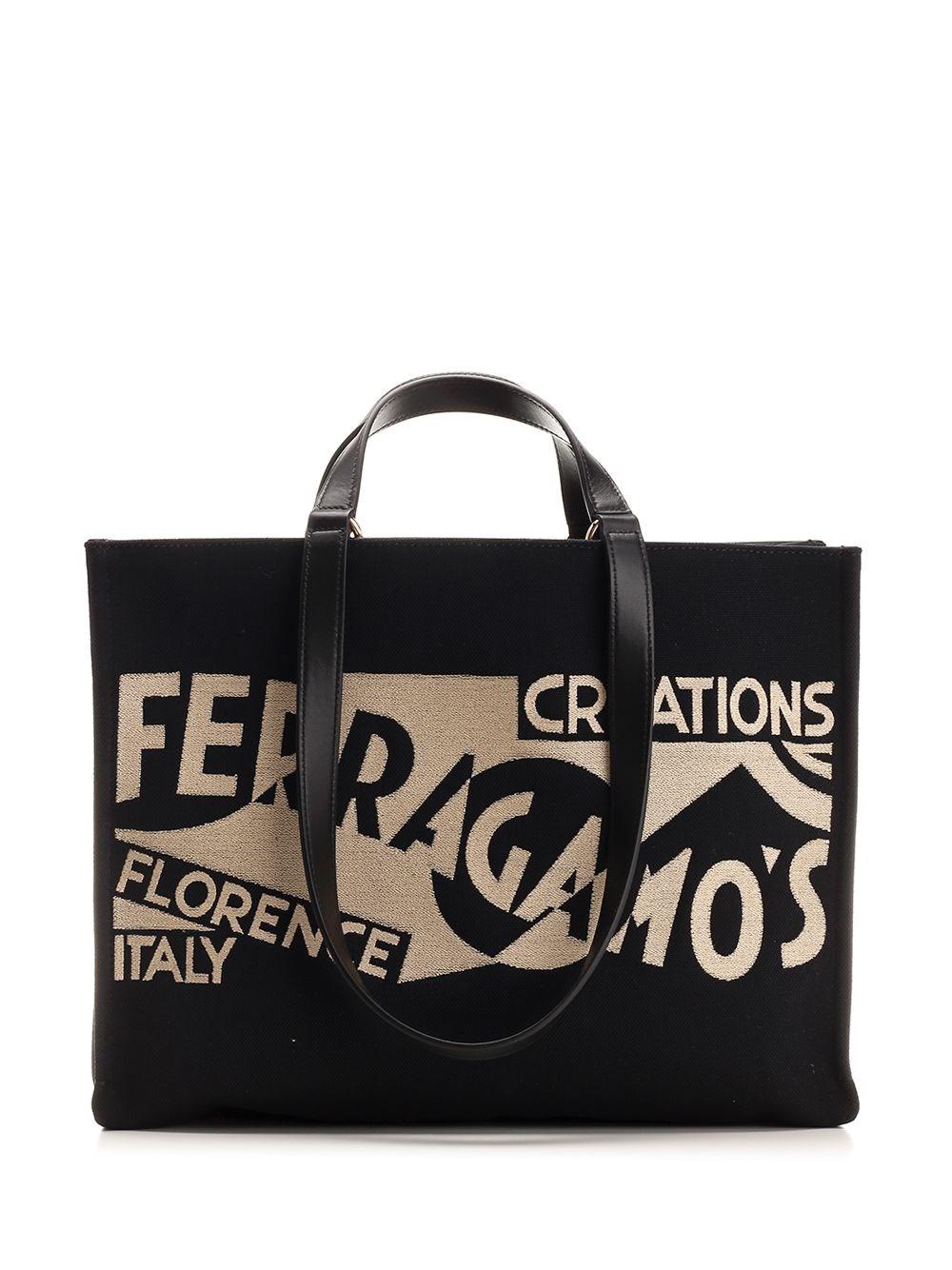 Al Duca D'Aosta Ferragamo Tote bag grande con logo