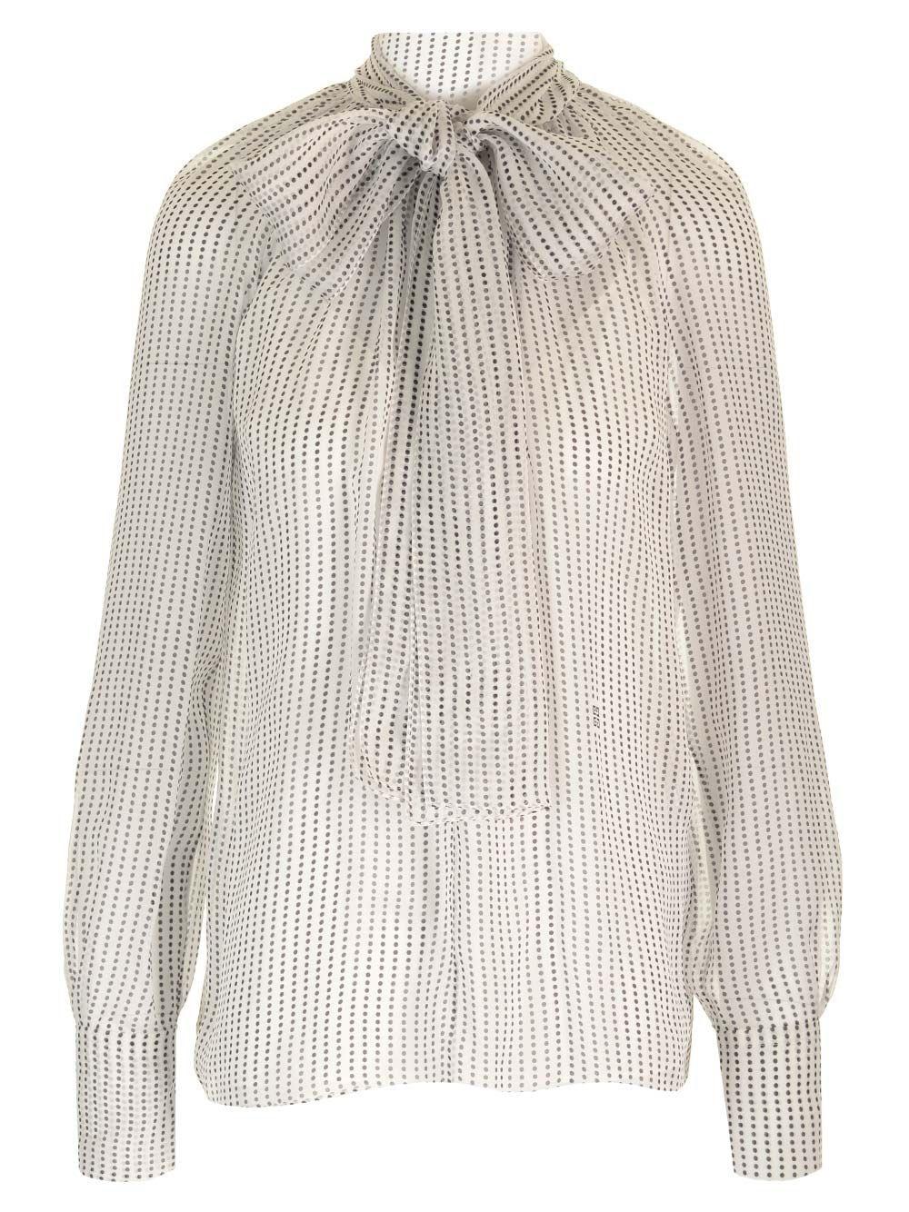 Al Duca D'Aosta Givenchy Blusa in seta a pois