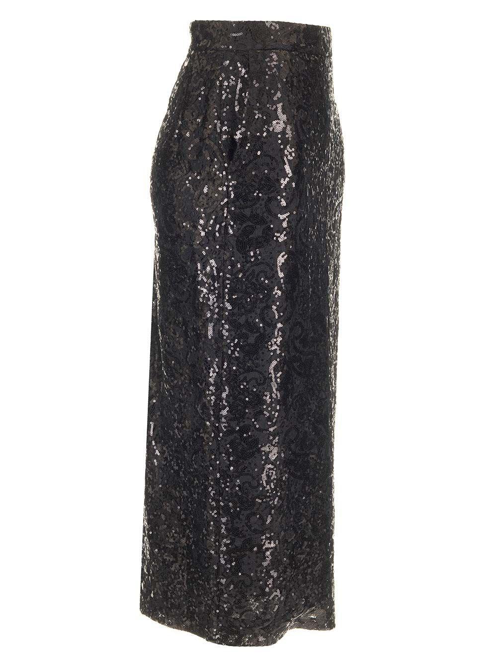 Al Duca D'Aosta Al Duca D'aosta Gonna Tubino In Pizzo E Paillettes