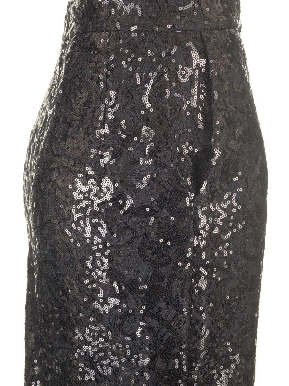 Al Duca D'Aosta Al Duca D'aosta Gonna Tubino In Pizzo E Paillettes