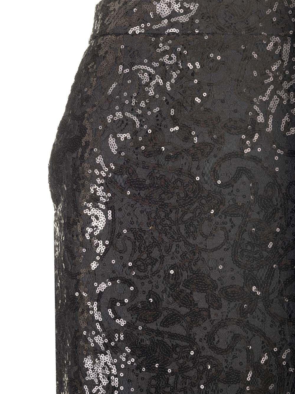 Al Duca D'Aosta Al Duca D'aosta Gonna Tubino In Pizzo E Paillettes