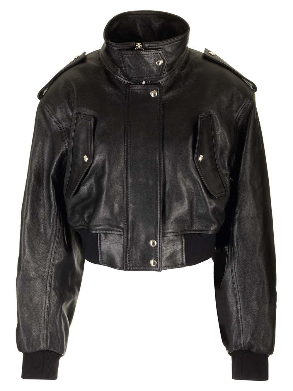 Al Duca D'Aosta Khaite Bomber 'Kember' in pelle