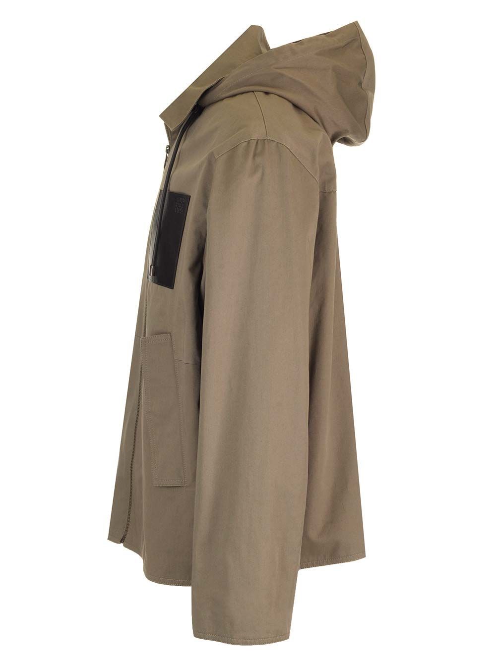 Al Duca D'Aosta Loewe GIACCA CON CAPPUCCIO KHAKI