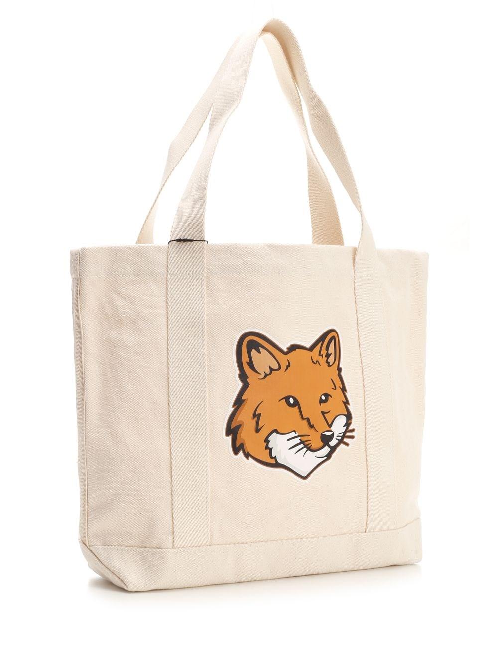 Al Duca D'Aosta Maison Kitsuné Tote In Canvas